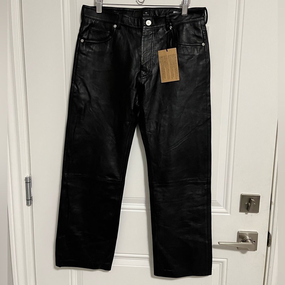 NWT - PS Paul Smith Women's Lamb Leather Trousers - EU 38/US 2